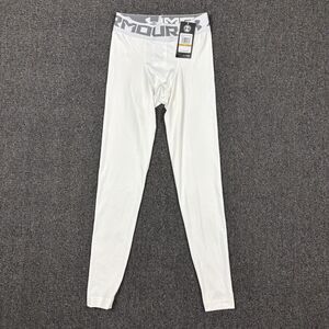 NEW Under Armour Men’s Compression Pants White HeatGear Pull On Size Small